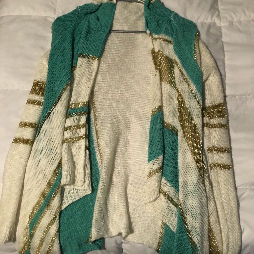 Cardigan with beautiful gold detail
